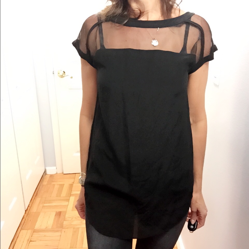 New! Cindy And Johnny Silk Organza Tunic S